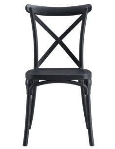 Silla CORFÚ, apilable, tratamiento anti UV, polipropileno antracita 2