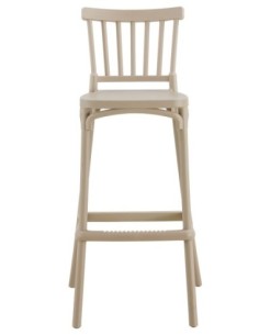 Taburete MILOS, tratamiento anti UV, polipropileno tórtora 2