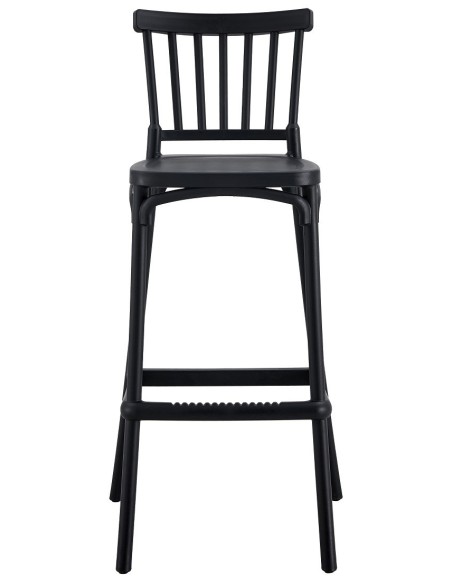 Taburete MILOS, tratamiento anti UV, polipropileno antracita