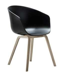 Sillón DANTE NEW (SU), metal, polipropileno negro