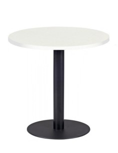 Mesa BOMBAY, negra, base de 72 cms y tapa de 80 cms. Color a elegir