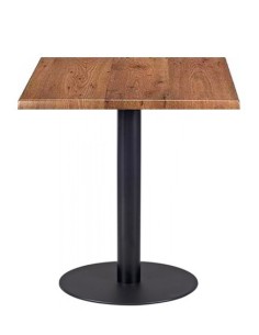 Mesa BOMBAY, negra, base de 72 cms y tapa de 80x80 cms. Color a elegir