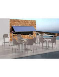 Silla BILL, apilable,  polipropileno antracita 2