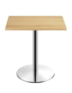 Mesa BENAMARA, acero inoxidable, base de 72 cms y tapa 60x60 cms. Color a elegir 2