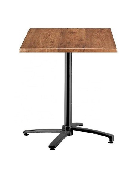 Mesa GUADIARO, aluminio, 4 brazos, base de 72 cms y tapa 70x70 cms. Color a elegir