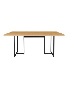 Mesa PRIME 40, metal negro, tapa MDP color natural, 180 x 90 cms 2