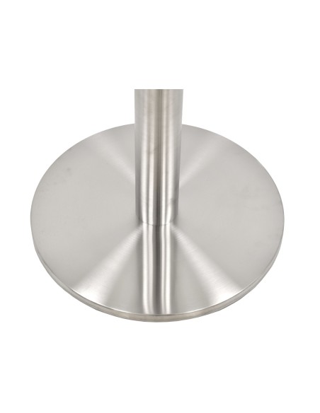 Base de mesa BENAGIL, alta, acero inoxidable, base 45 cms de diámetro, altura 110 cms