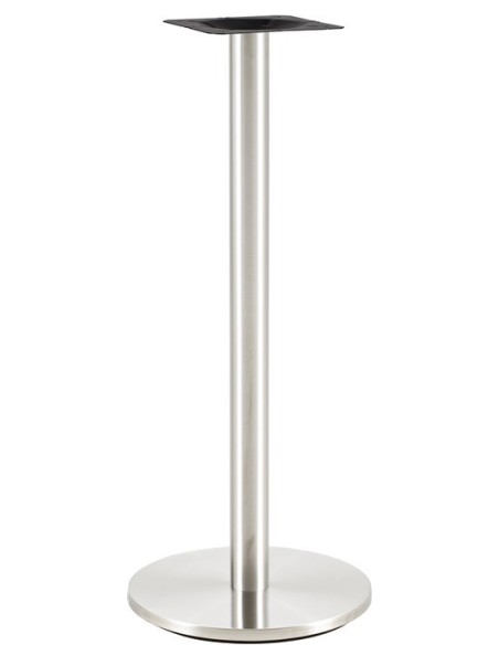 Base de mesa BENAGIL, alta, acero inoxidable, base 45 cms de diámetro, altura 110 cms