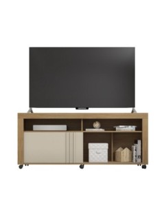 Mueble TV NEW JOY, buriti y blanco roto, 160 cms. 2
