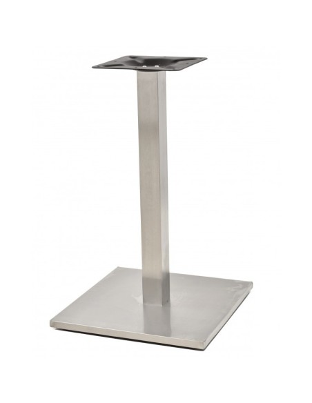 Base de mesa IPANEMA, acero inoxidable, base de 45 x 45 cms, altura 72 cms