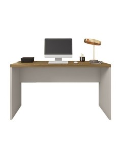 Mesa de oficina STUDIO 136, bilaminado miel y cacao, 136 x 60 cms 2