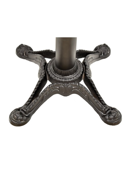 Base de mesa RÓDANO, alta, fundición, negra, base de 58 x 58 cms, altura 115 cms