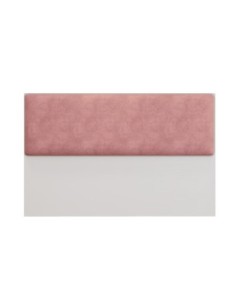 Cabecero tapizado UNI 160, MDP blanco, tejido velvet rosa, 160x5x90 cms 2