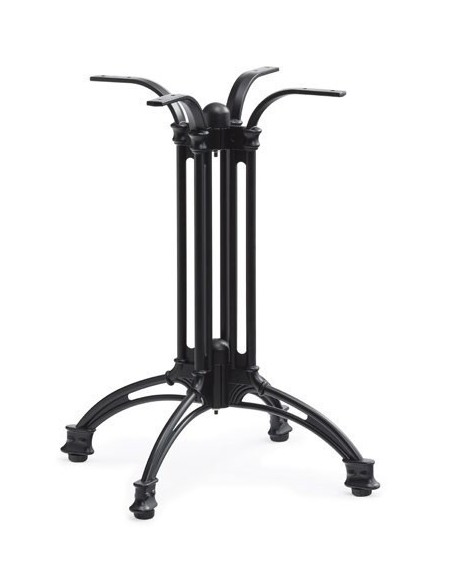 Base de mesa EIFFEL NEW-4, aluminio, 4 pies, negra, altura 70 cms