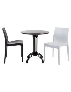 Base de mesa EIFFEL NEW-4, aluminio, 4 pies, negra, altura 70 cms 2