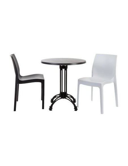 Base de mesa EIFFEL NEW-4, aluminio, 4 pies, negra, altura 70 cms