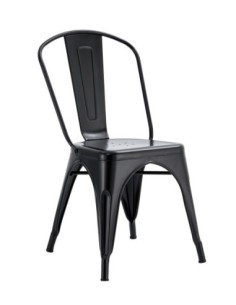 Silla TOL EK LIMITED, acero, negra