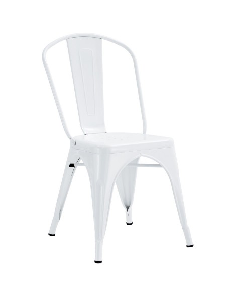 Silla TOL EK LIMITED, acero, blanca