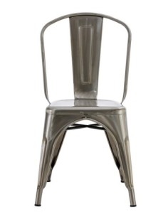 Silla TOL EK BRUSHED, acero, plata 2