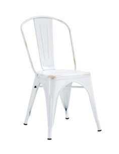 Silla TOL EK VINTAGE, acero, blanco