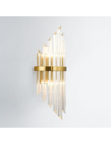 Aplique PALACE, metal dorado, cristal