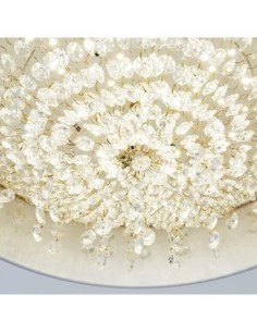 Lámpara JENA BL, colgante, metal, blanca, cristal, led 2