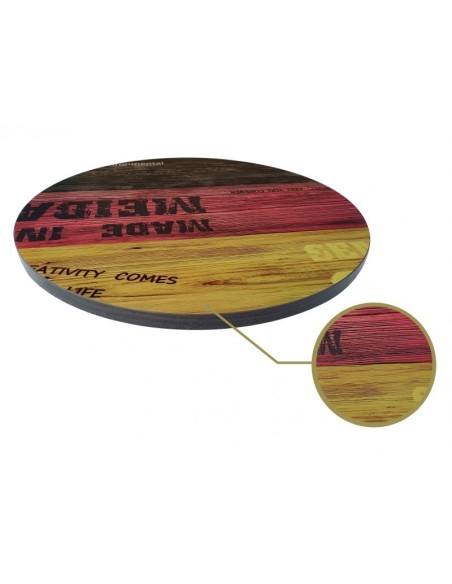 Mesa EIFFEL NEW, aluminio, 3 pies, negra, base de 70 cms y tapa 70 cms. Color a elegir