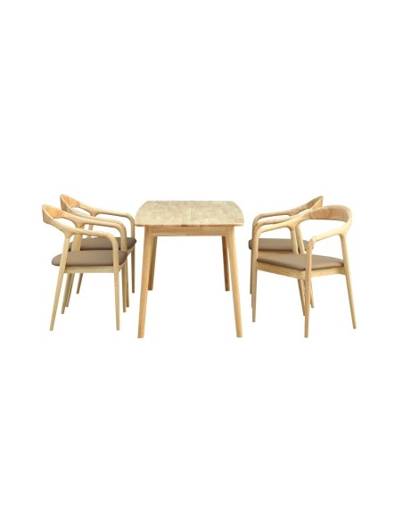 Mesa TRANSILVANIA, madera natural, 120 x 75 cms