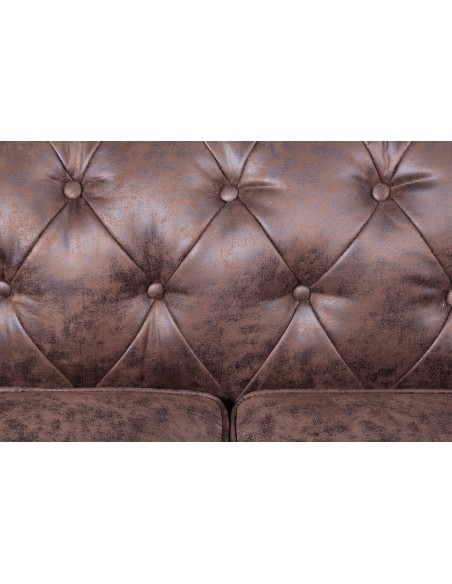 Sofá CHESTER NEW, 2 plazas, similpiel vintage