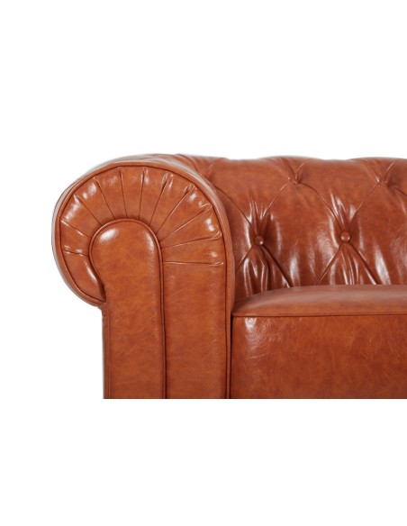 Sofá CHESTER NEW, 2 plazas, similpiel cuero vintage