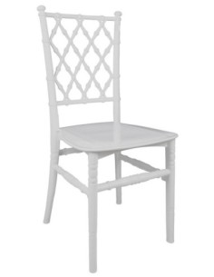 Silla TRENZA, apilable, polipropileno blanco