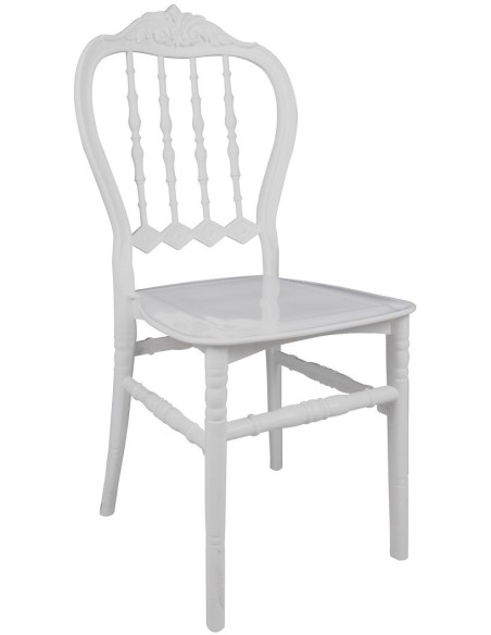Silla LIRA, apilable, polipropileno blanco