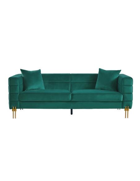 Sofá LARIOS, 3 plazas, tejido velvet verde oscuro 42