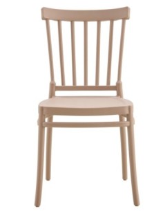 Silla MILOS NEW, apilable, tratamiento anti UV, polipropileno tórtora 2