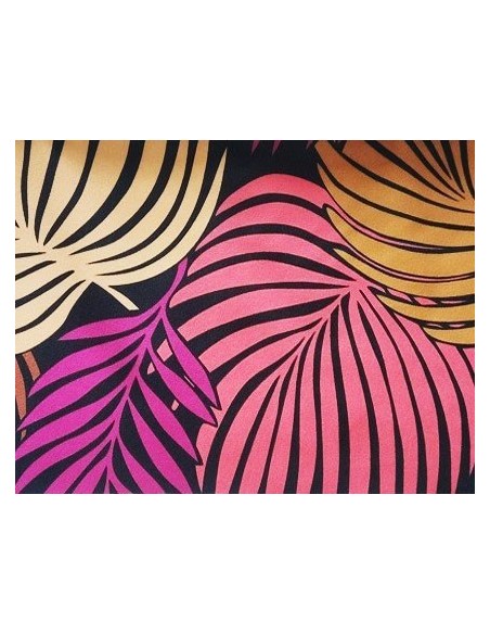 Silla HORUS NEW, metal, tapizado velvet amarillo con trasera floral a juego