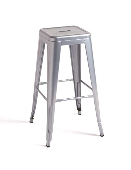 Taburete TOL EK LIMITED, acero, gris plata