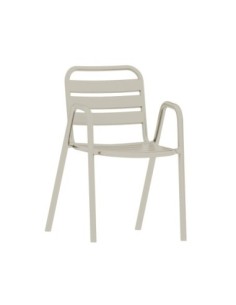 Sillón TROPICANA, apilable, polipropileno gris pálido