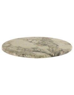 Tablero de mesa Werzalit SM, MARBLE ALMERIA 209, 60 cms de diámetro*.