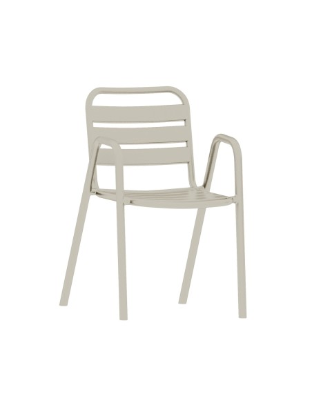 Sillón TROPICANA, apilable, polipropileno gris pálido