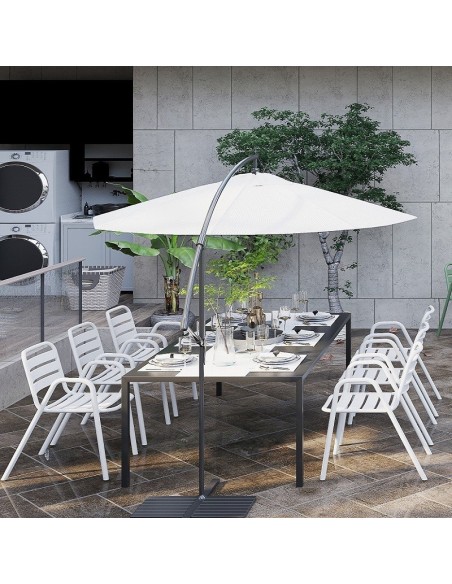 Sillón TROPICANA, apilable, polipropileno marrón light