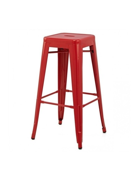 Taburete TOL EK LIMITED, acero, rojo