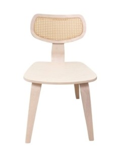 Silla CORBEL, contrachapado de madera de hevea, rejilla, acabado natural 2