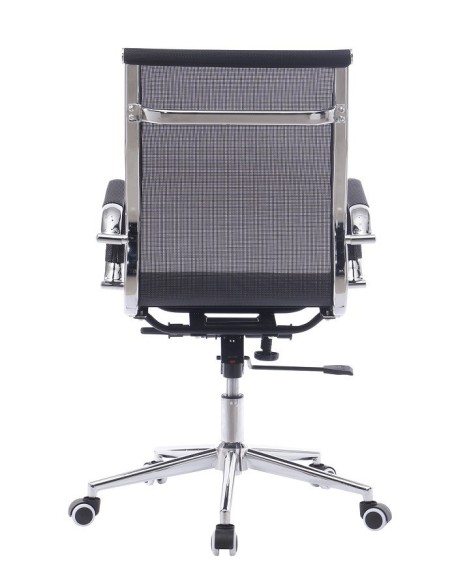 Sillón de oficina IGOR, giratorio, regulación de altura, basculante profundo, malla negra