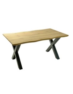 Mesa LERMA 180, metal, negro, tapa DM bilaminado 180 x 90 cms