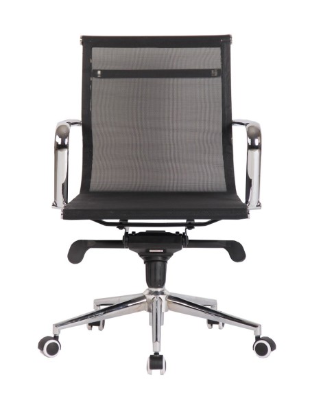 Sillón de oficina ZURICH, giratorio, malla negra