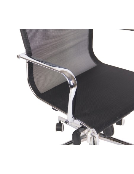 Sillón de oficina ZURICH, giratorio, malla negra