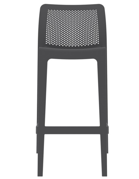 Taburete SOHO, apilable, polipropileno antracita