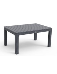 Mesa ALBUFEIRA, baja, polipropileno gris, 90 x 60 cms