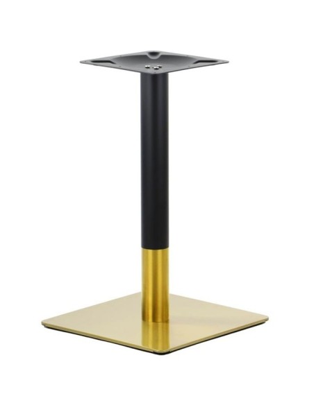 Base de mesa VERSALLES NEW 72 CUDO, dorada y negra, 45 x 45 cms, altura 72 cms