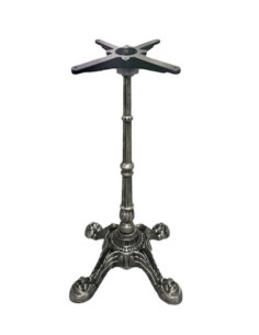 Base de mesa LIVRY 72, fundición, 4 pies, acabado vintage, altura 72 cms